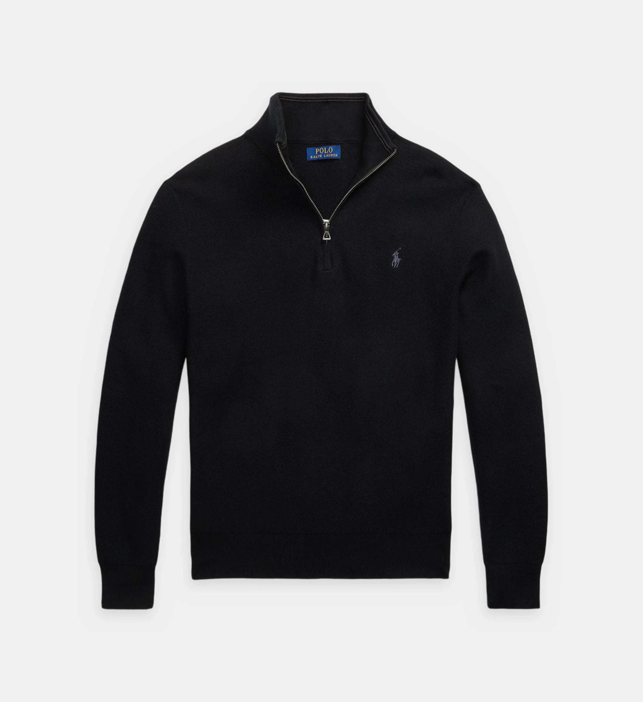 Pull droit col camionneur coton piqué