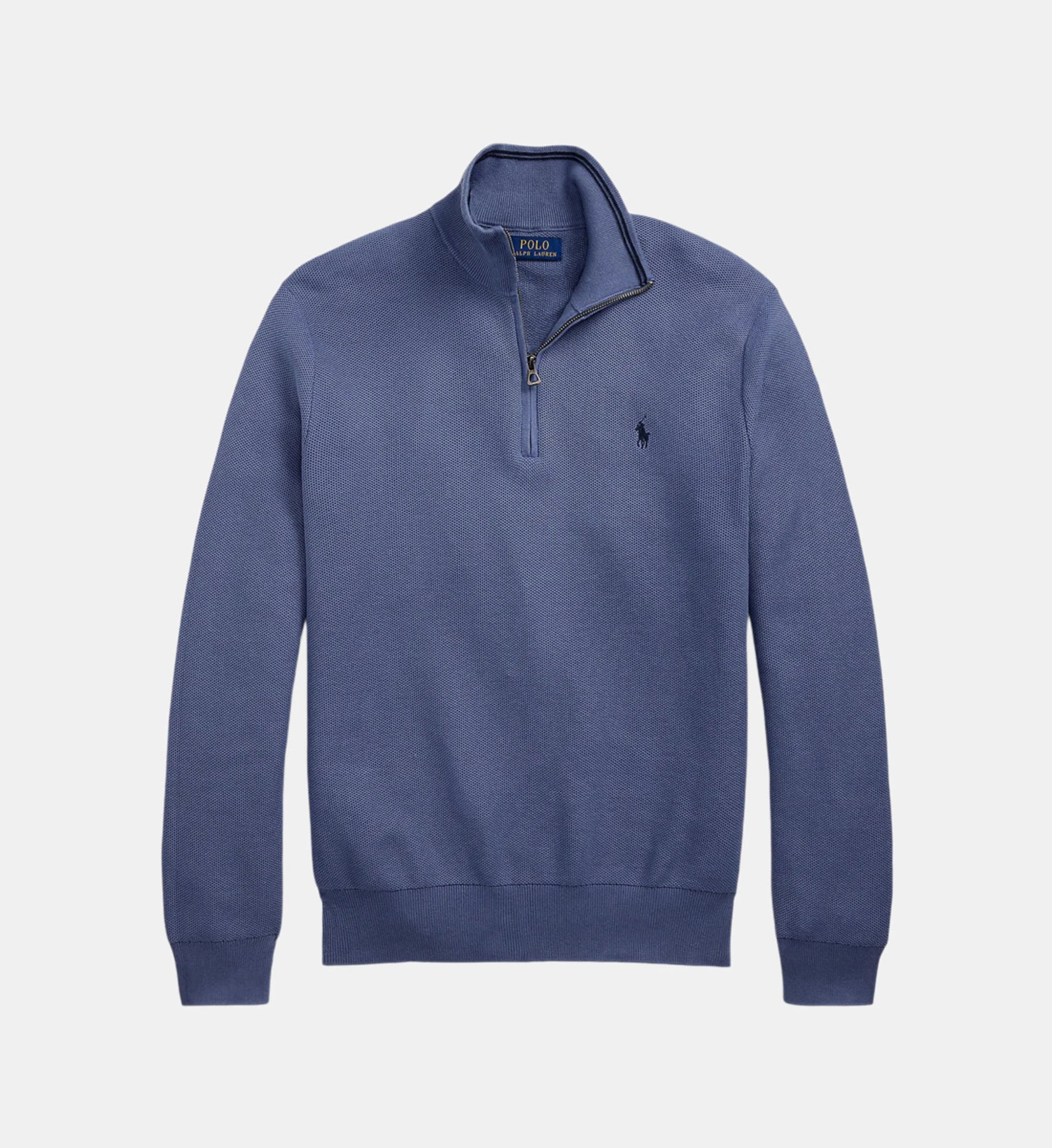 Pull droit col camionneur coton piqué