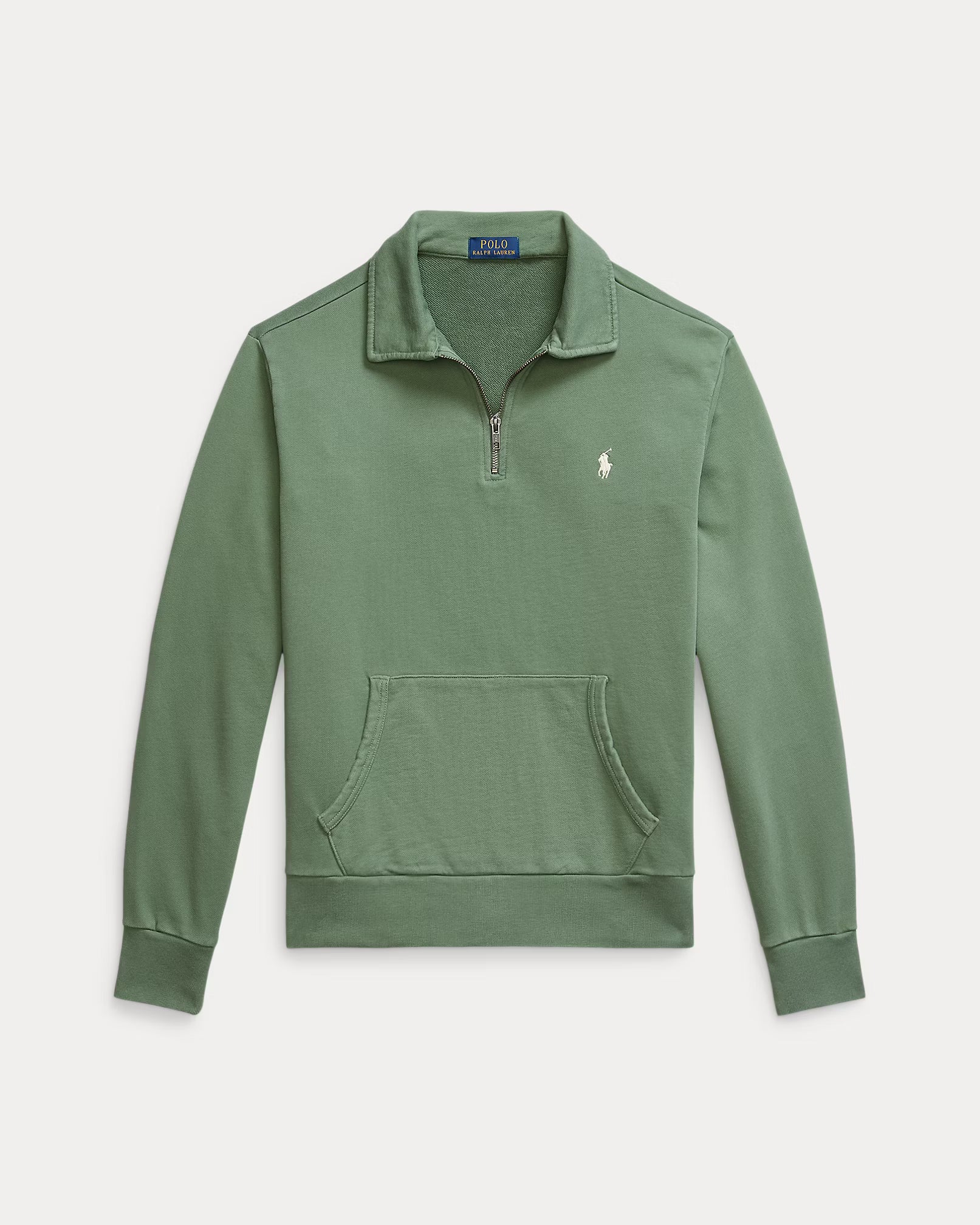 Polo zippé manches longues