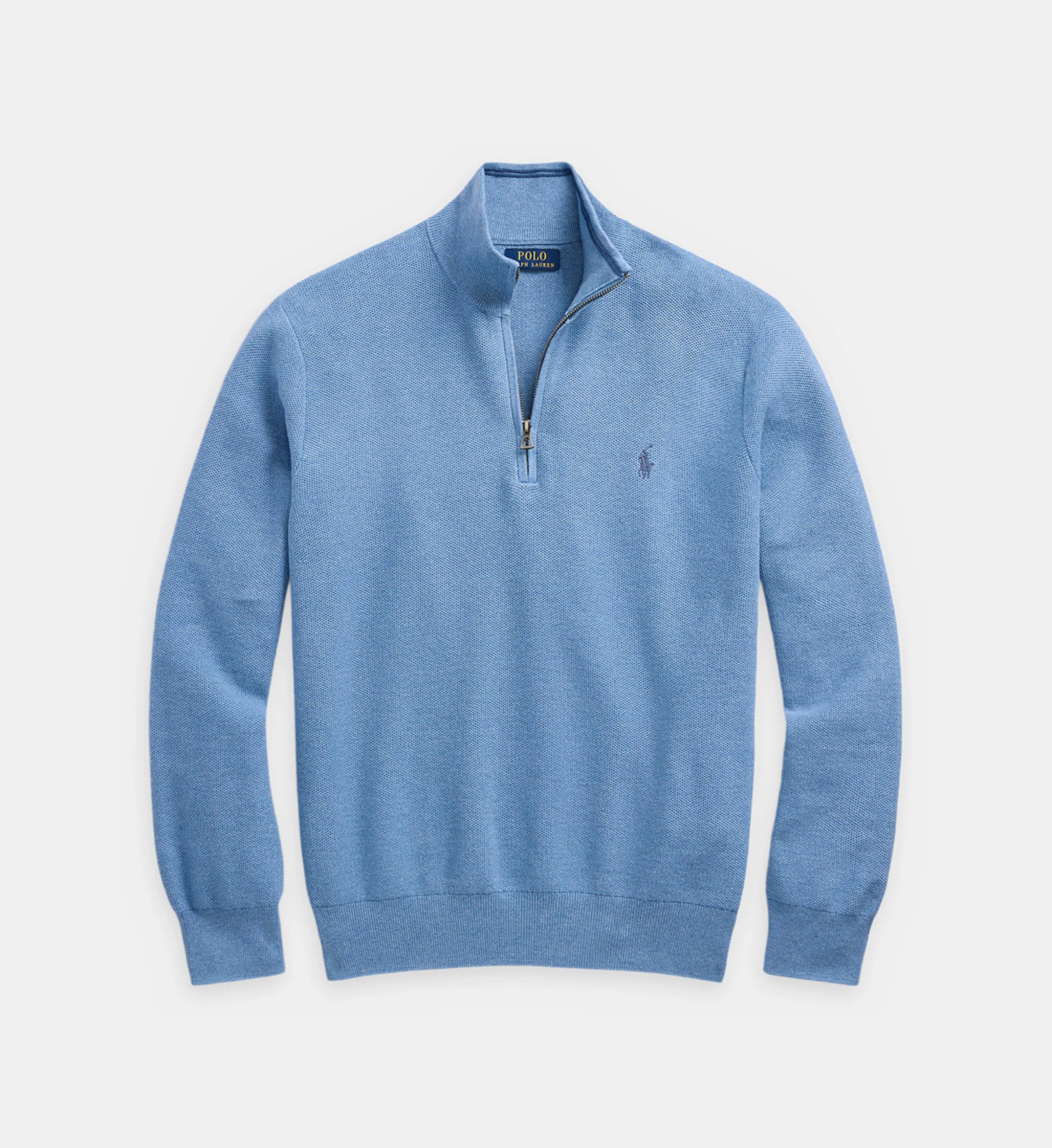 Pull droit col camionneur coton piqué